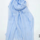 PM Scarf Linen for Summer Blue Linen Scarf