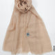 PM Scarf Linen for Summer Cream Linen Scarf