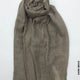 PM Scarf Linen for Summer Dark Beige Linen Scarf