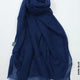 PM Scarf Linen for Summer Dark Blue Linen Scarf