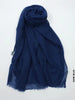 PM Scarf Linen for Summer Dark Blue Linen Scarf