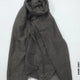 PM Scarf Linen for Summer Dark Grey Linen Scarf