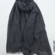 PM Scarf Linen for Summer Darker Grey Linen Scarf