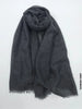 PM Scarf Linen for Summer Darker Grey Linen Scarf