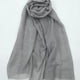 PM Scarf Linen for Summer Grey Linen Scarf
