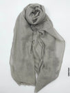 PM Scarf Linen for Summer Greyish Linen Scarf