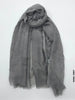 PM Scarf Linen for Summer Marl Grey Linen Scarf