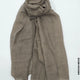 PM Scarf Linen for Summer Medium Beige Linen Scarf