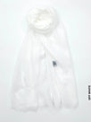 PM Scarf Linen for Summer Off White Linen Scarf