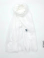 PM Scarf Linen for Summer Off White Linen Scarf