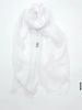 PM Scarf Linen for Summer White Linen Scarf