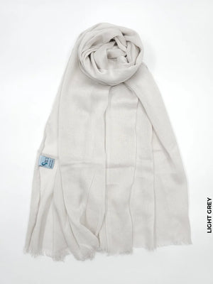 Premium Viscose Shawl Hijab Light Grey Scarf (Hijab)