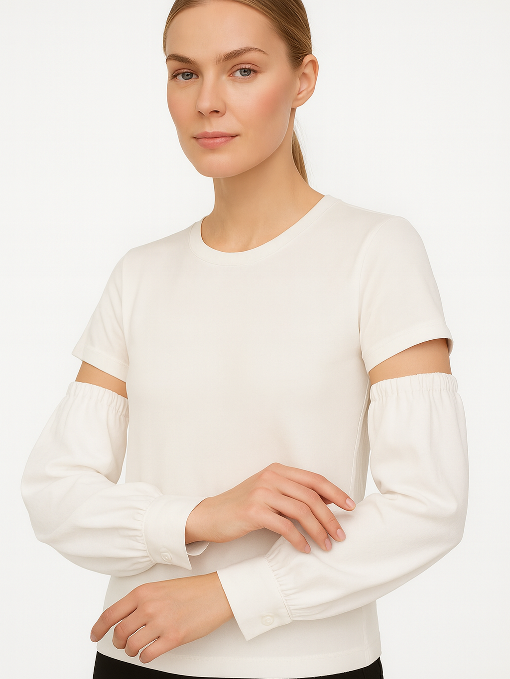 Linen Sleeves with Button