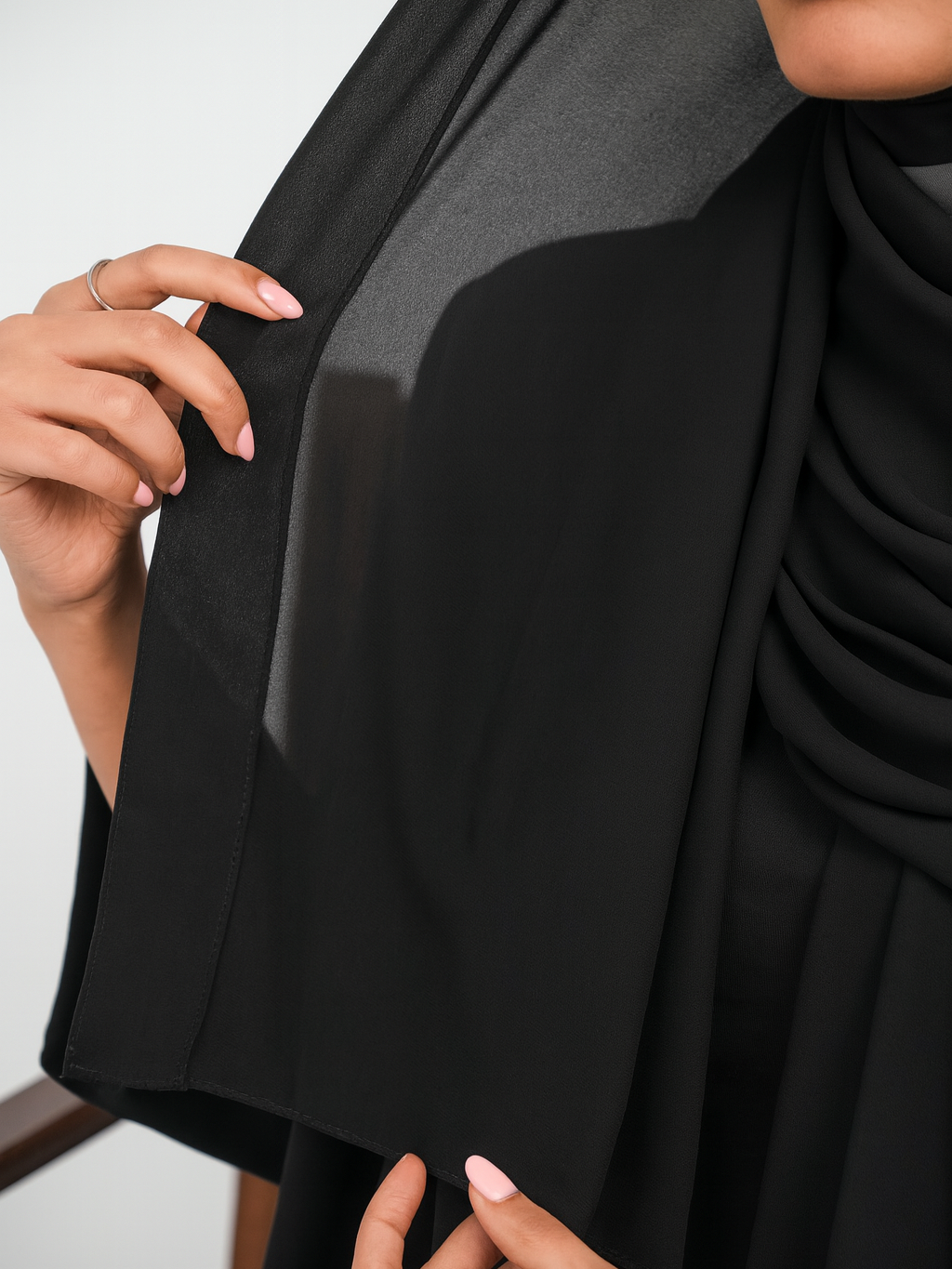 Chiffon with Canvas Hijab