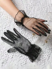 Women transparent Gloves for wedding