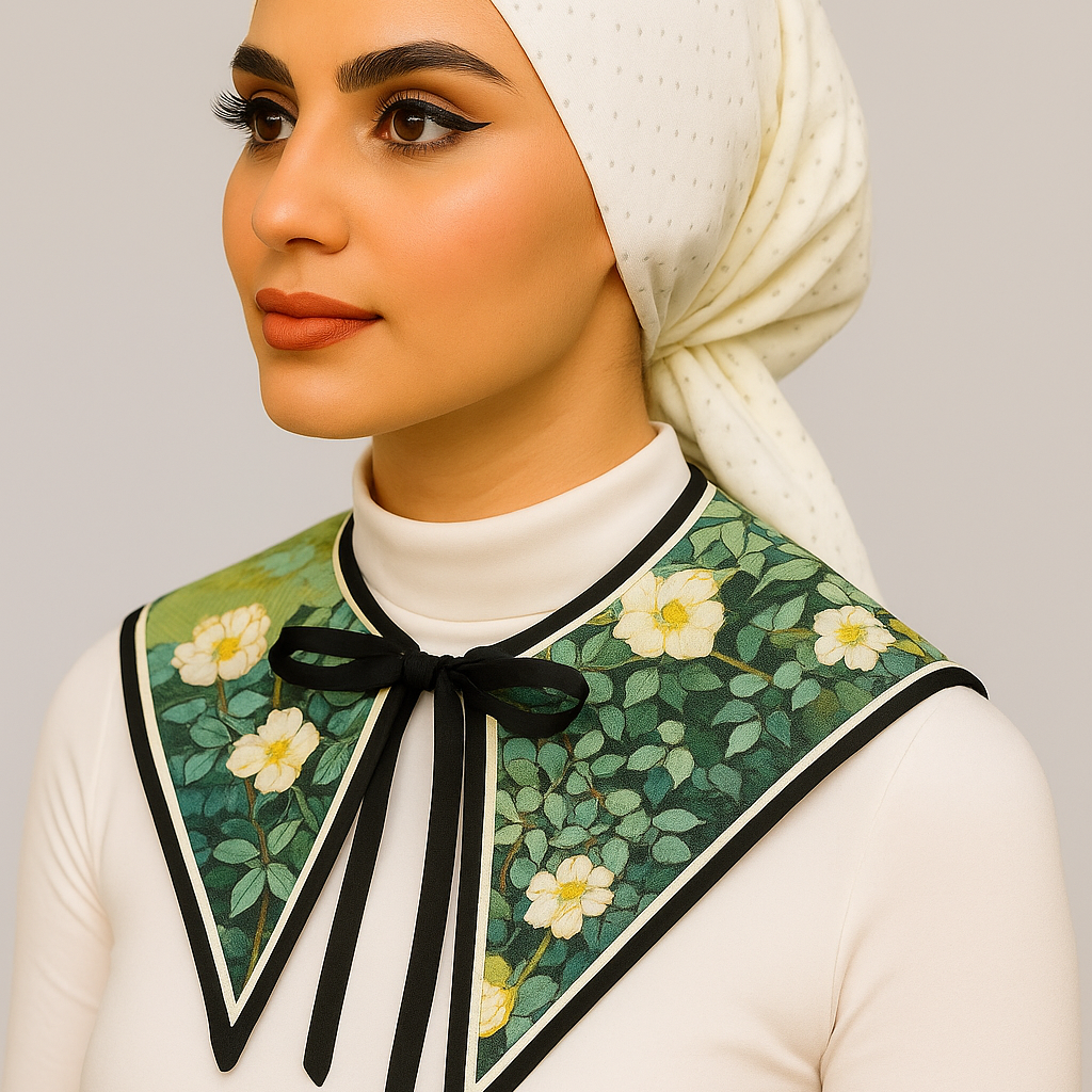 Dickey Collar for Women | Oil Paint Design