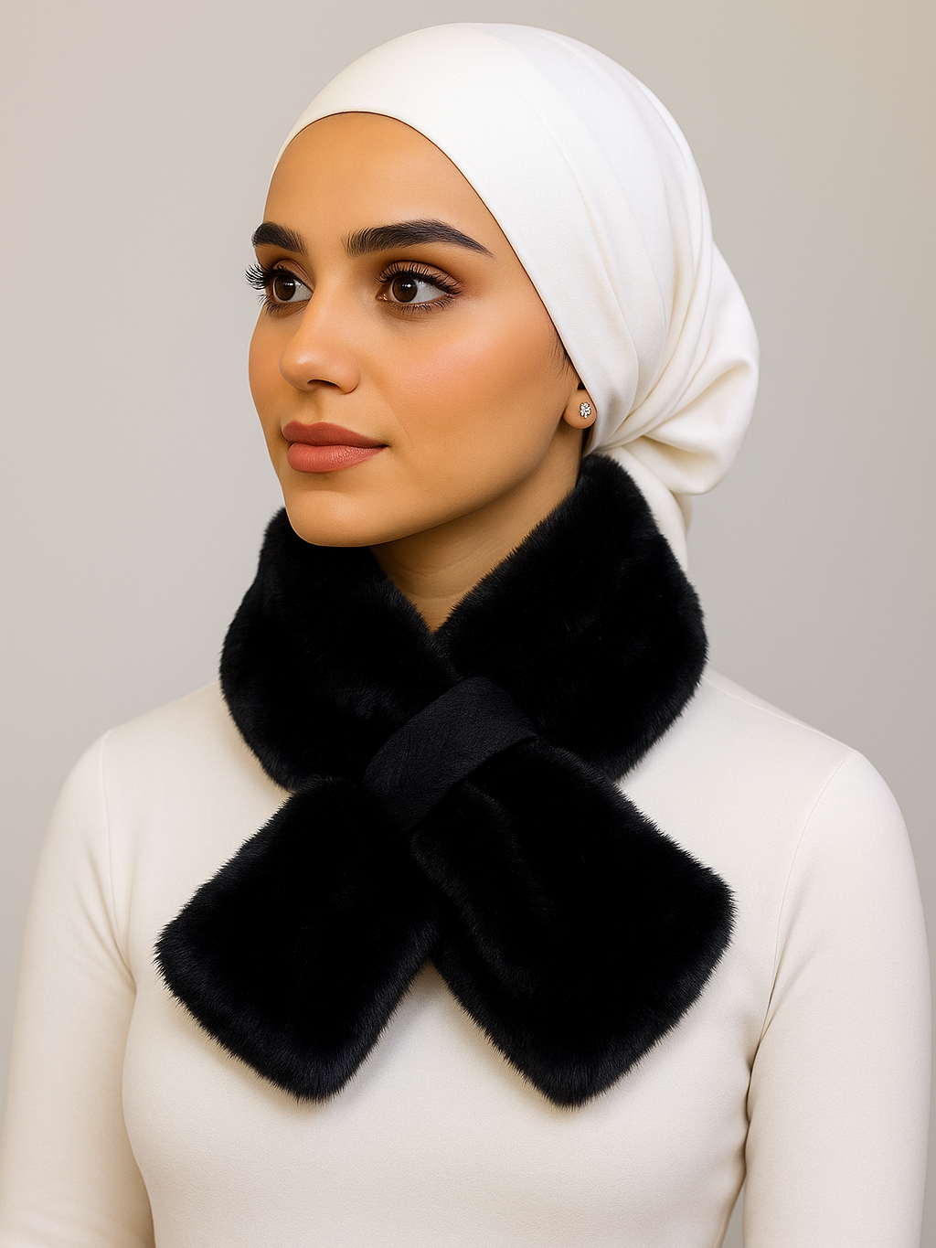 Warm Winter fur Neck Scarf