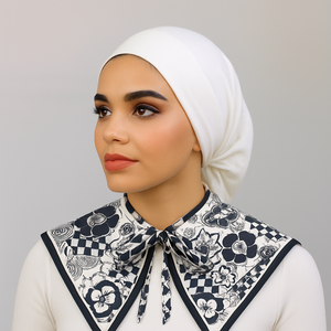 Animal Print Dickey Collar
