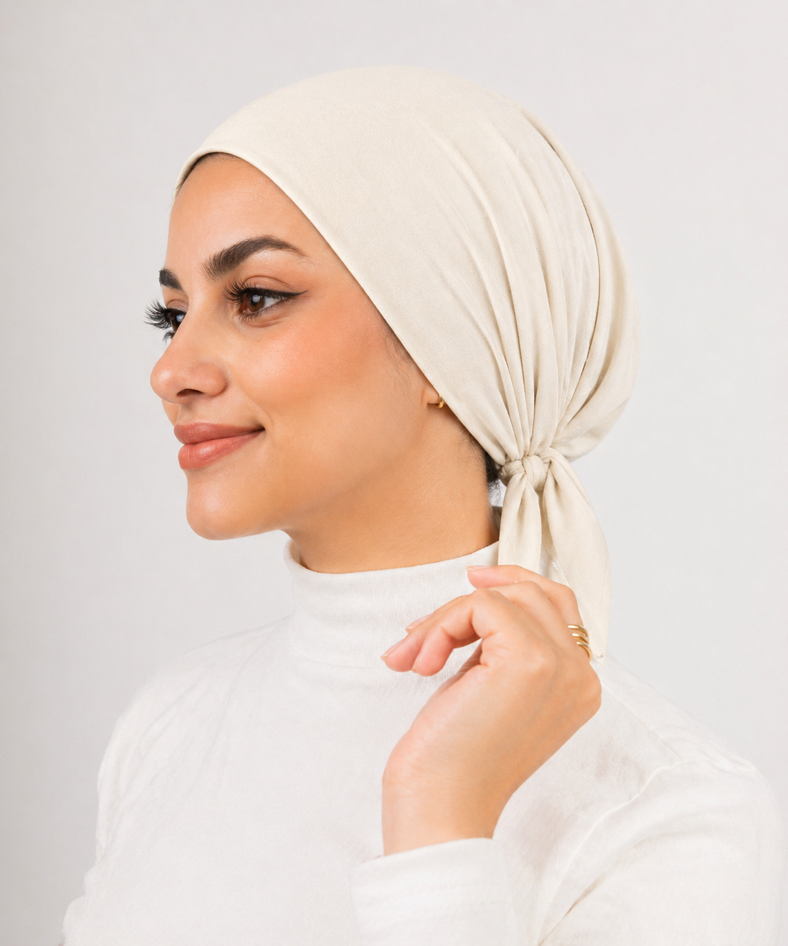 No Thread Undercap with Tie Back Hijab