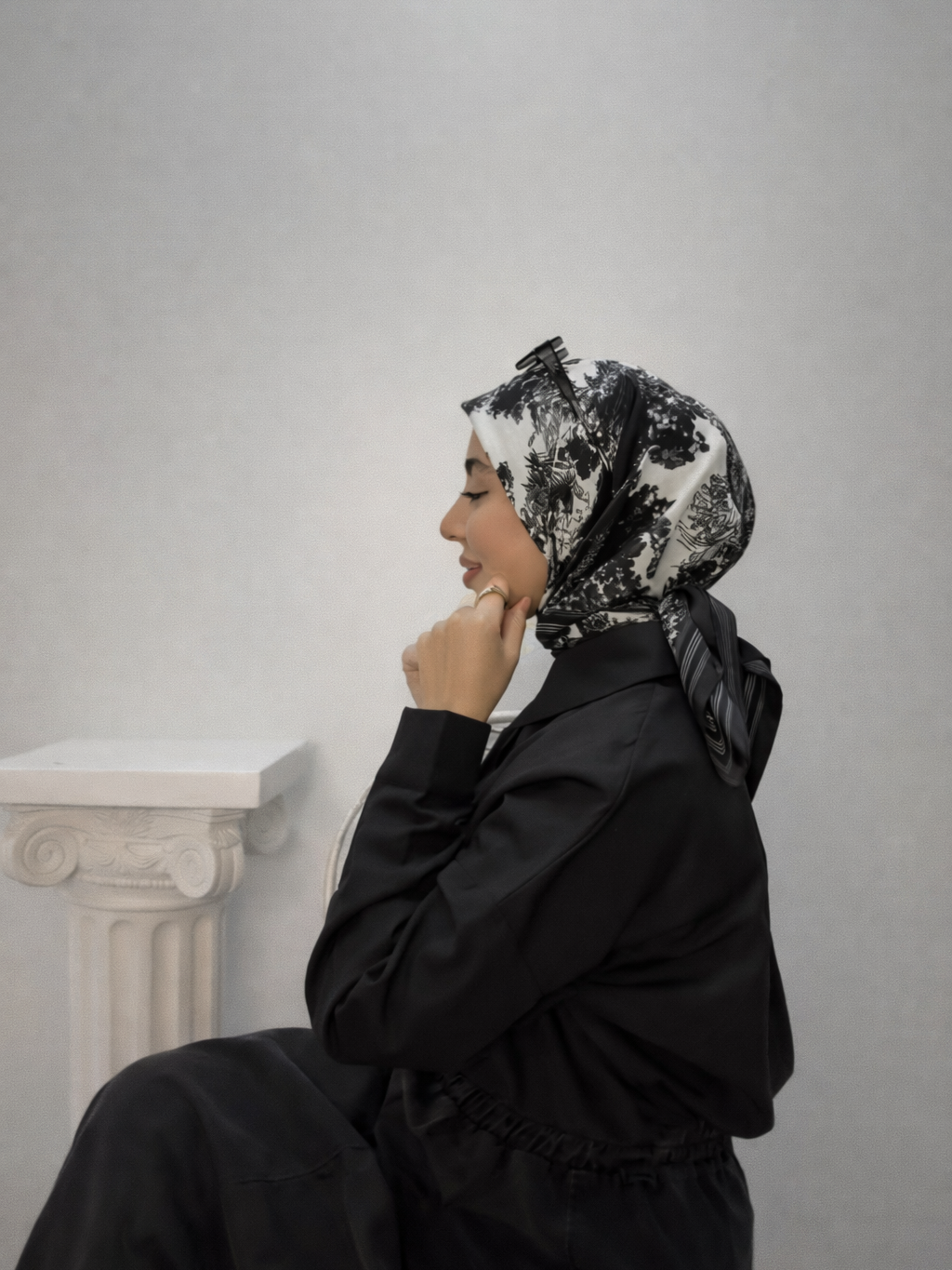 Multicolor Animal Print Square Scarf