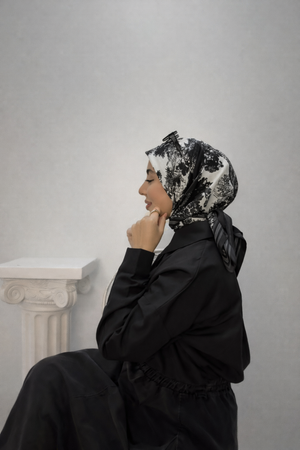 Multicolor Animal Print Square Scarf