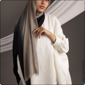 Shaded Linen Viscose Scarf