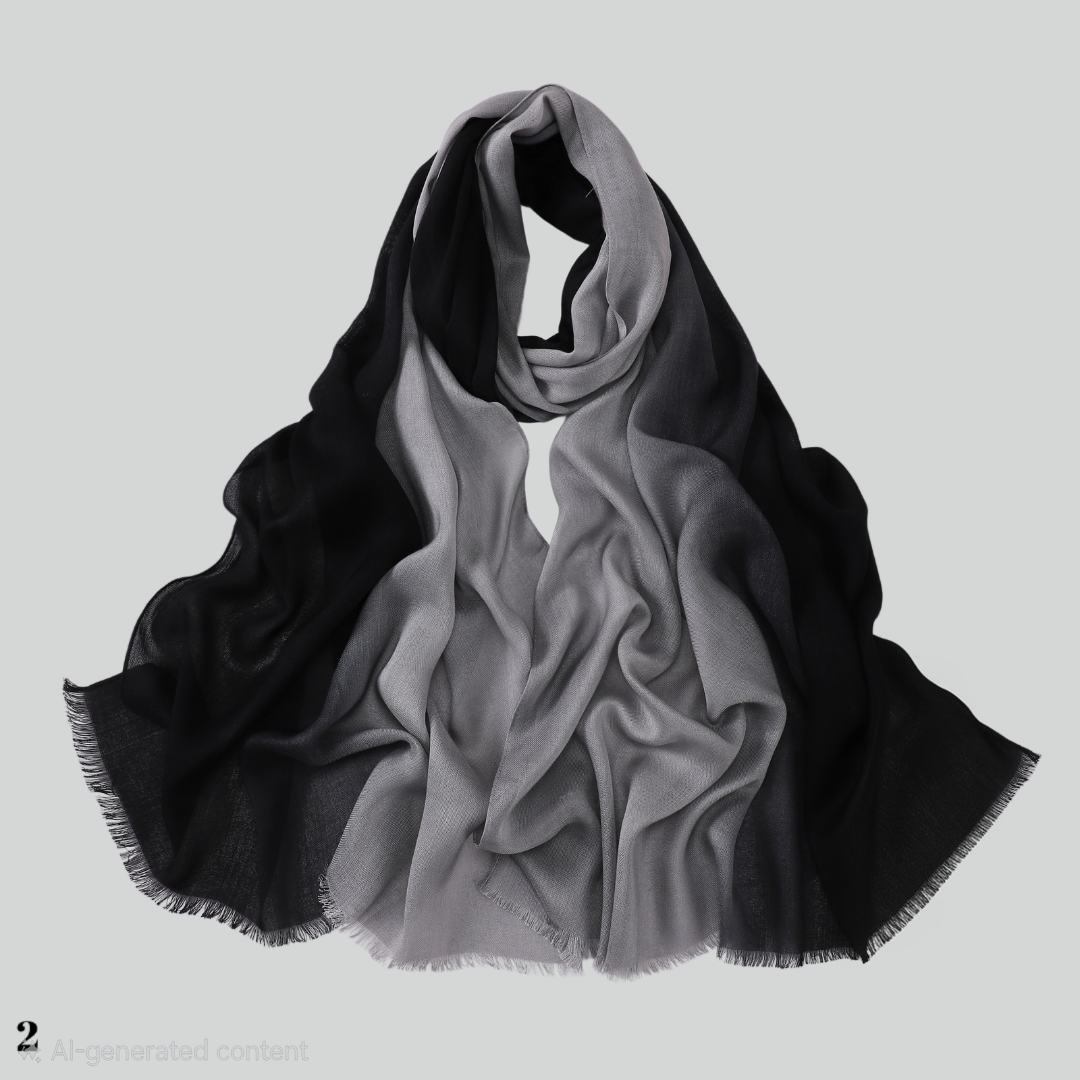 Shaded Linen Viscose Scarf