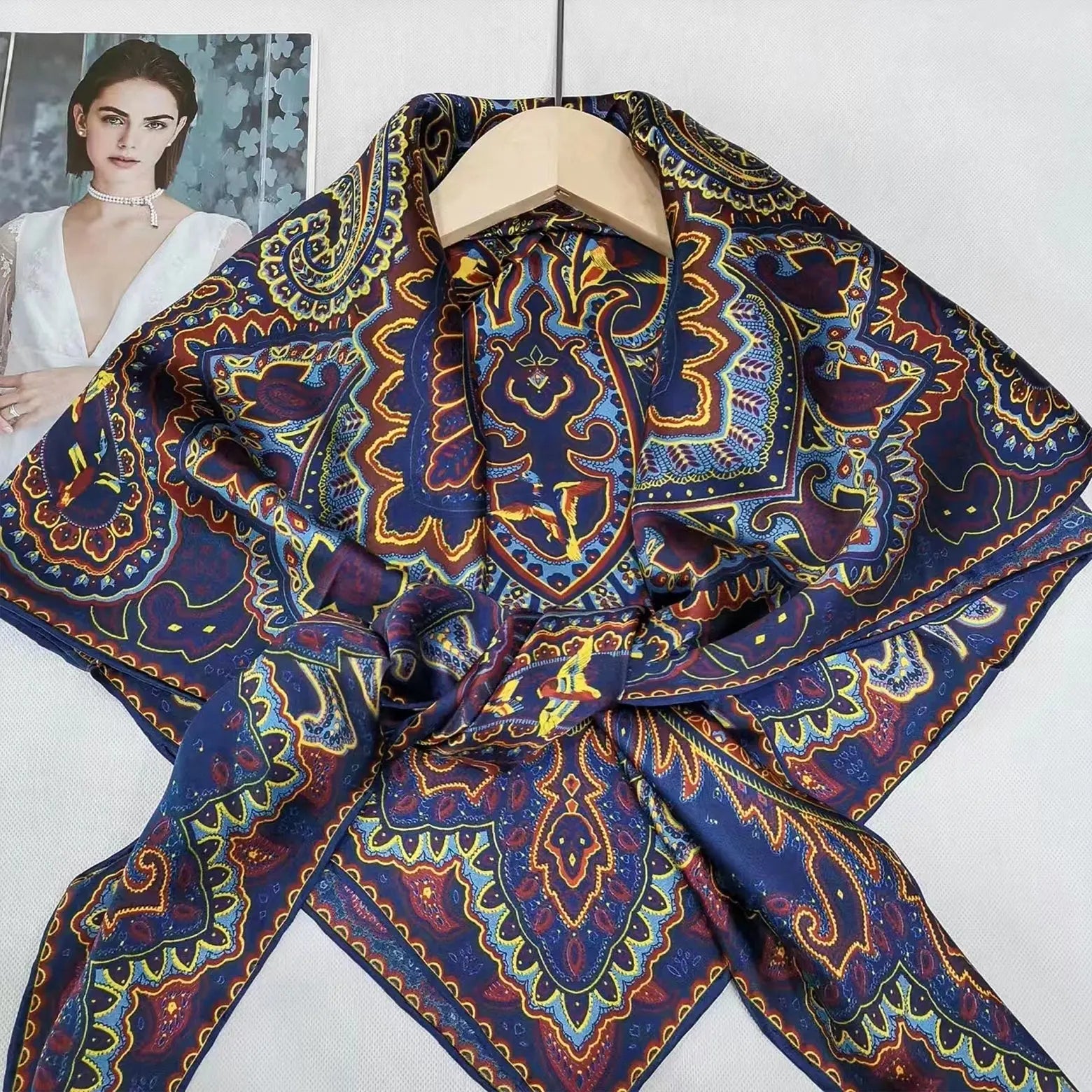 Double Sided Murabba Silk Scarf Smack Touch (Hijab)