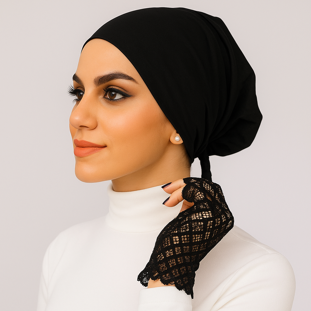 Hollow out fingerless gloves