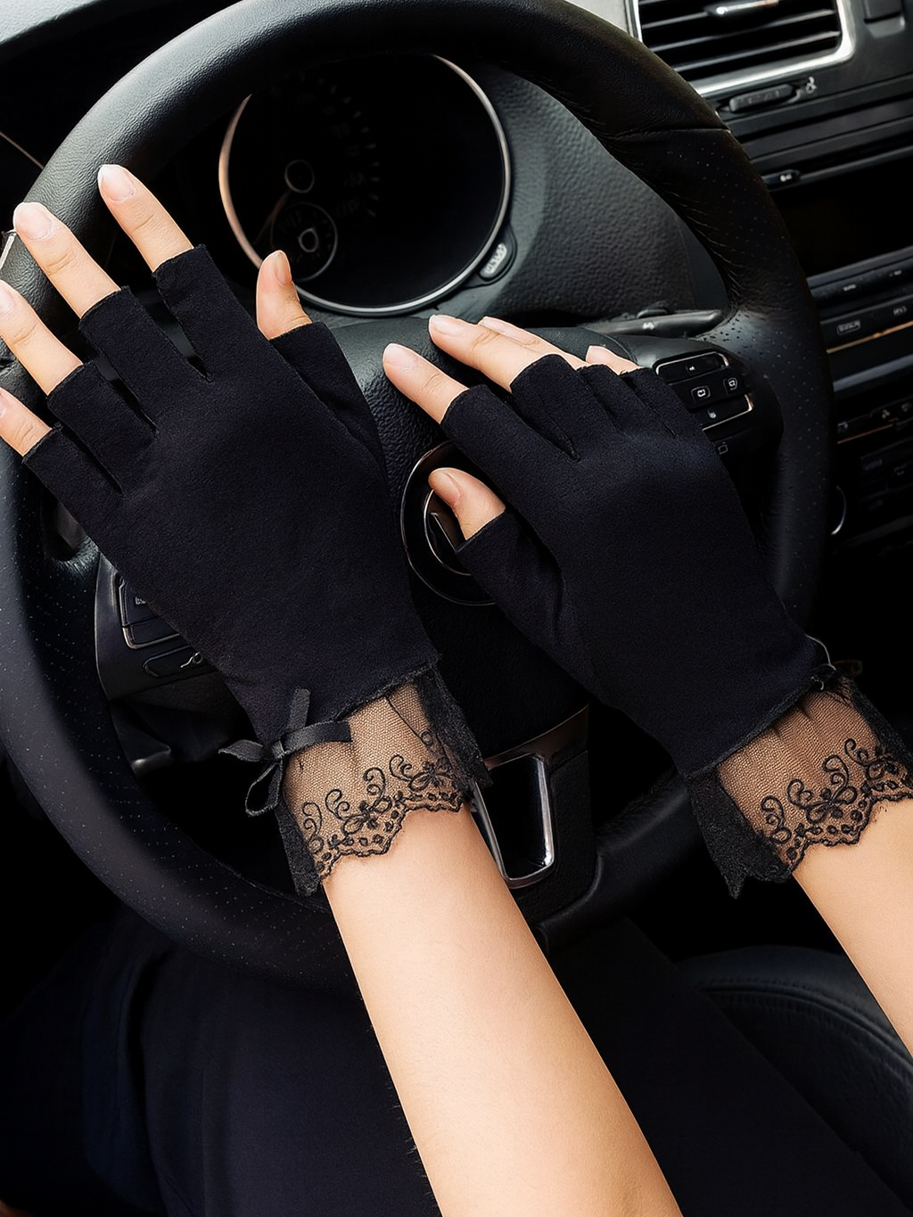 Fingerless Sun protection Driving Gloves