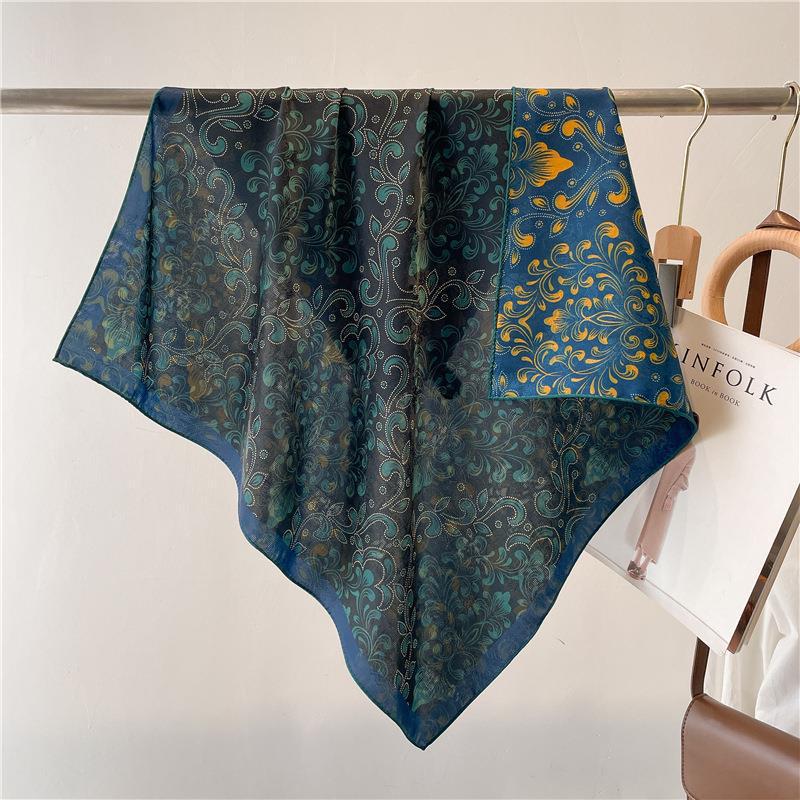 Double Sided Murabba Silk Scarf