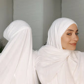 Instant Chiffon Hijab with Undercap Smack Touch (Hijab)