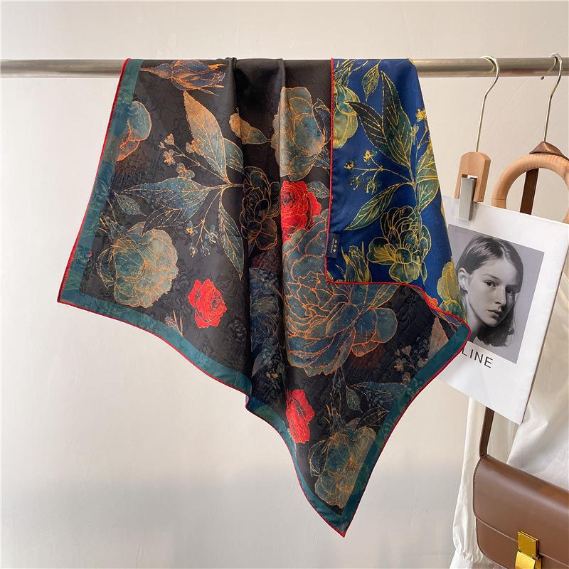 Double Sided Murabba Silk Scarf