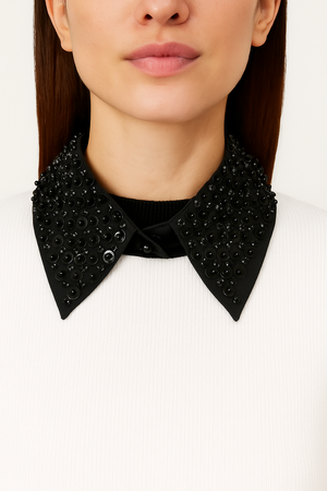 Pearl sequins luxurious false collar