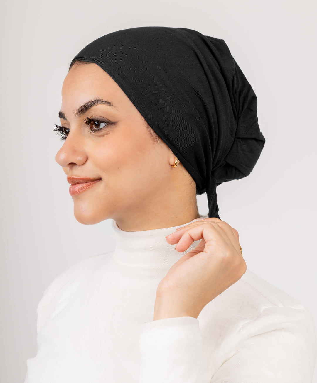 No Thread Undercap with Tie Back Hijab