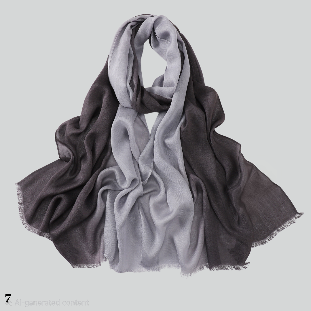 Shaded Linen Viscose Scarf