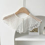 Floral Embroidered Dickey Collar | Faux Pearl Decor