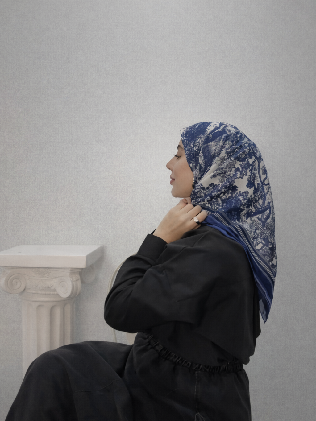 Multicolor Animal Print Square Scarf