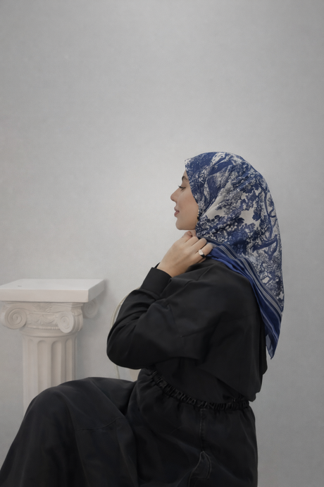 Multicolor Animal Print Square Scarf