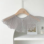 Floral Embroidered Dickey Collar | Faux Pearl Decor