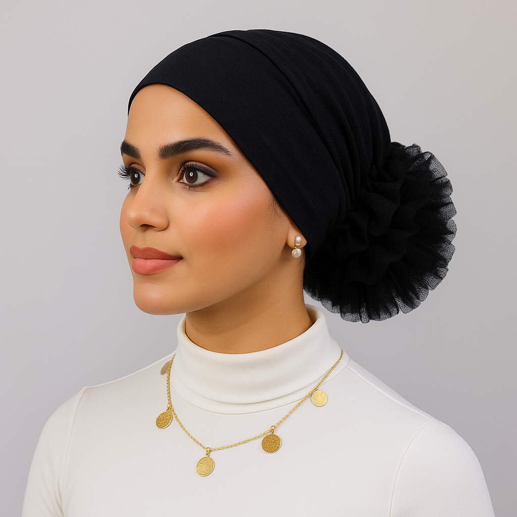 Puff Cap | Under Hijab | With Hijab