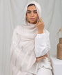Lustrous linen scarf