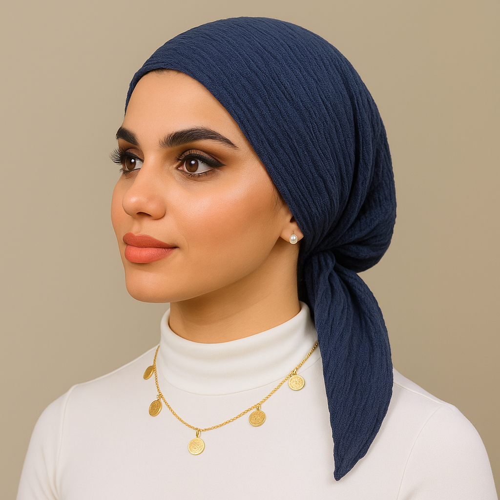 Crinkle Hijab Murabba scarf 90*90