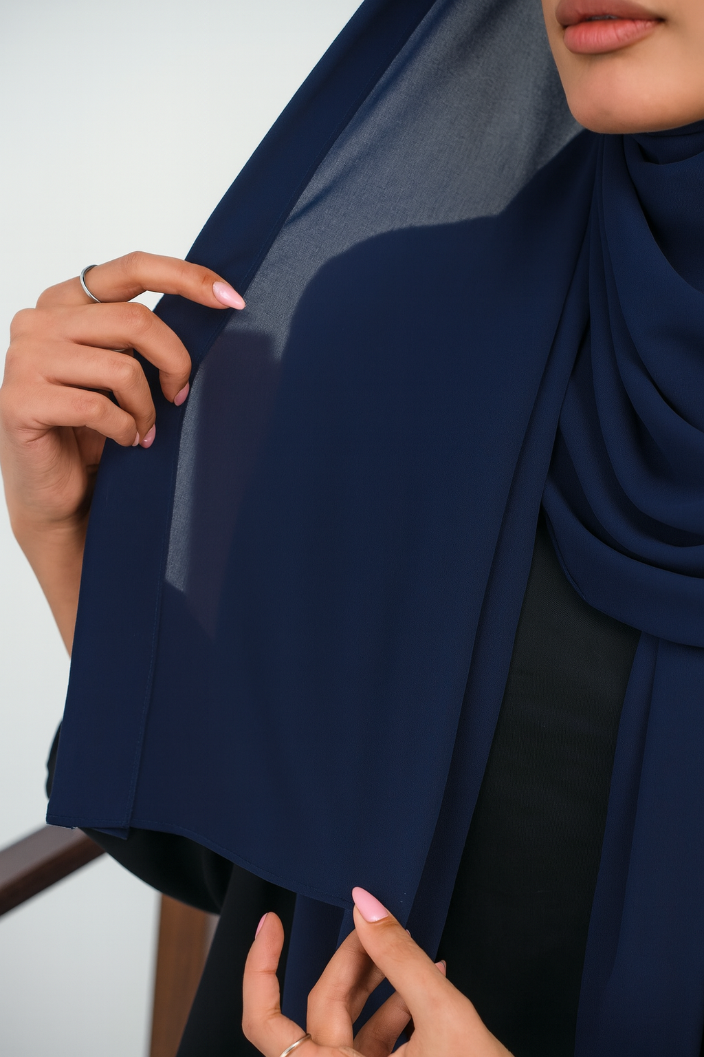 Chiffon with Canvas Hijab