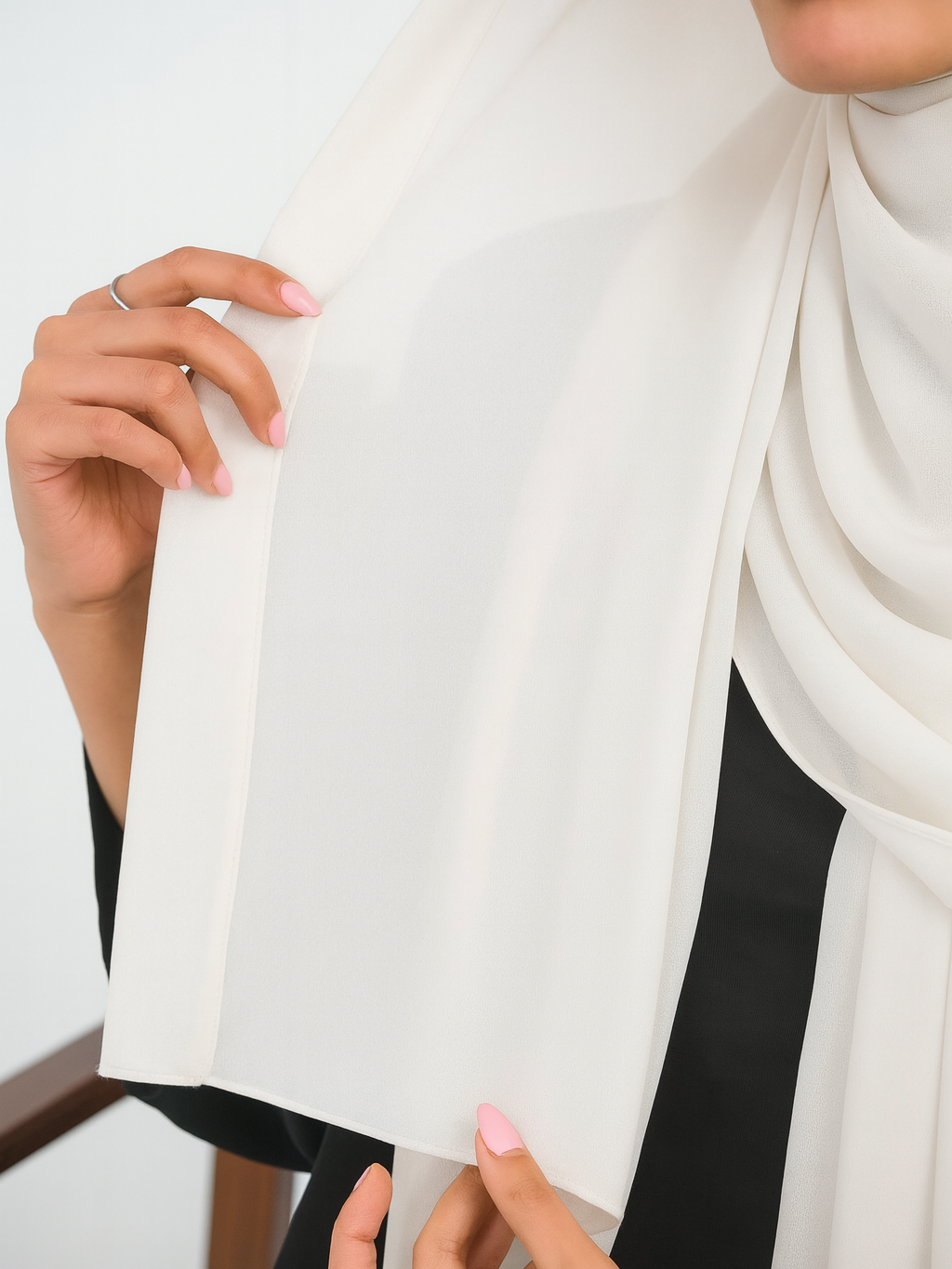 Chiffon with Canvas Hijab