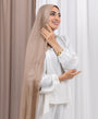 Everyday Linen scarf with Satin strip