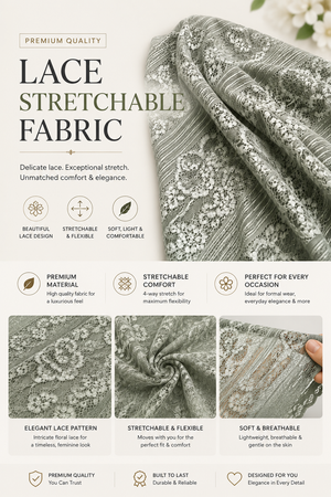 Lace stretchable fabric
