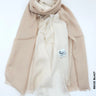 Shaded Linen Viscose Scarf Beige Blast