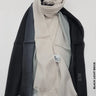 Shaded Linen Viscose Scarf Black Light Beige