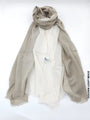 Shaded Linen Viscose Scarf Golden Light Beige